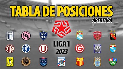 Ver Tabla de posiciones Liga 1 Betsson, Torneo .